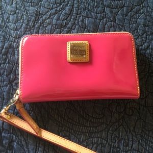 Hot Pink Patent Leather Dooney and Bourne Wallet